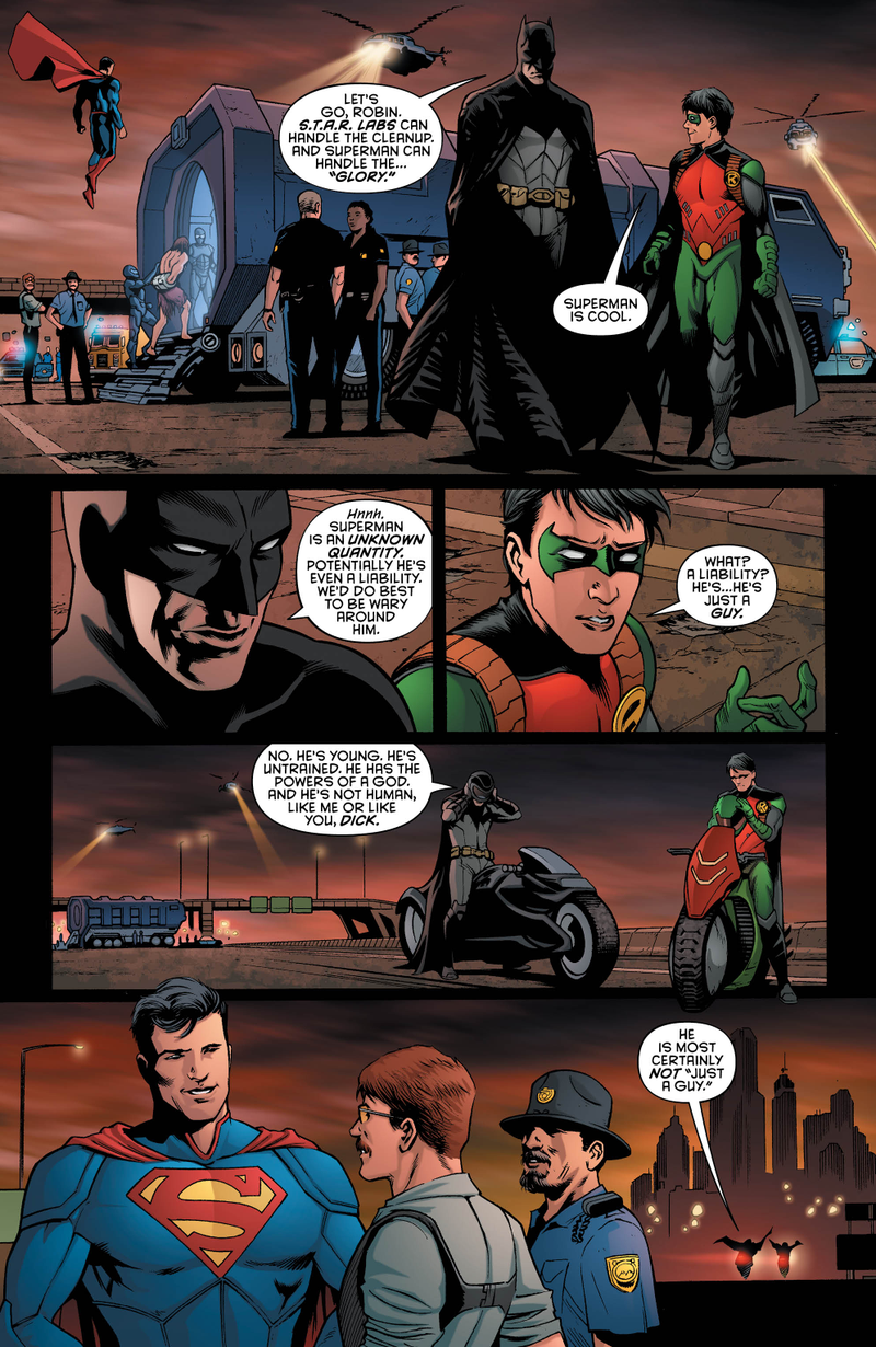 Illustration for article titled Exclusive DC preview: Dick and Superman team up in Grayson Annual #2